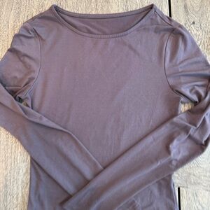 Super Soft Long Sleeve Dark Taupe Top